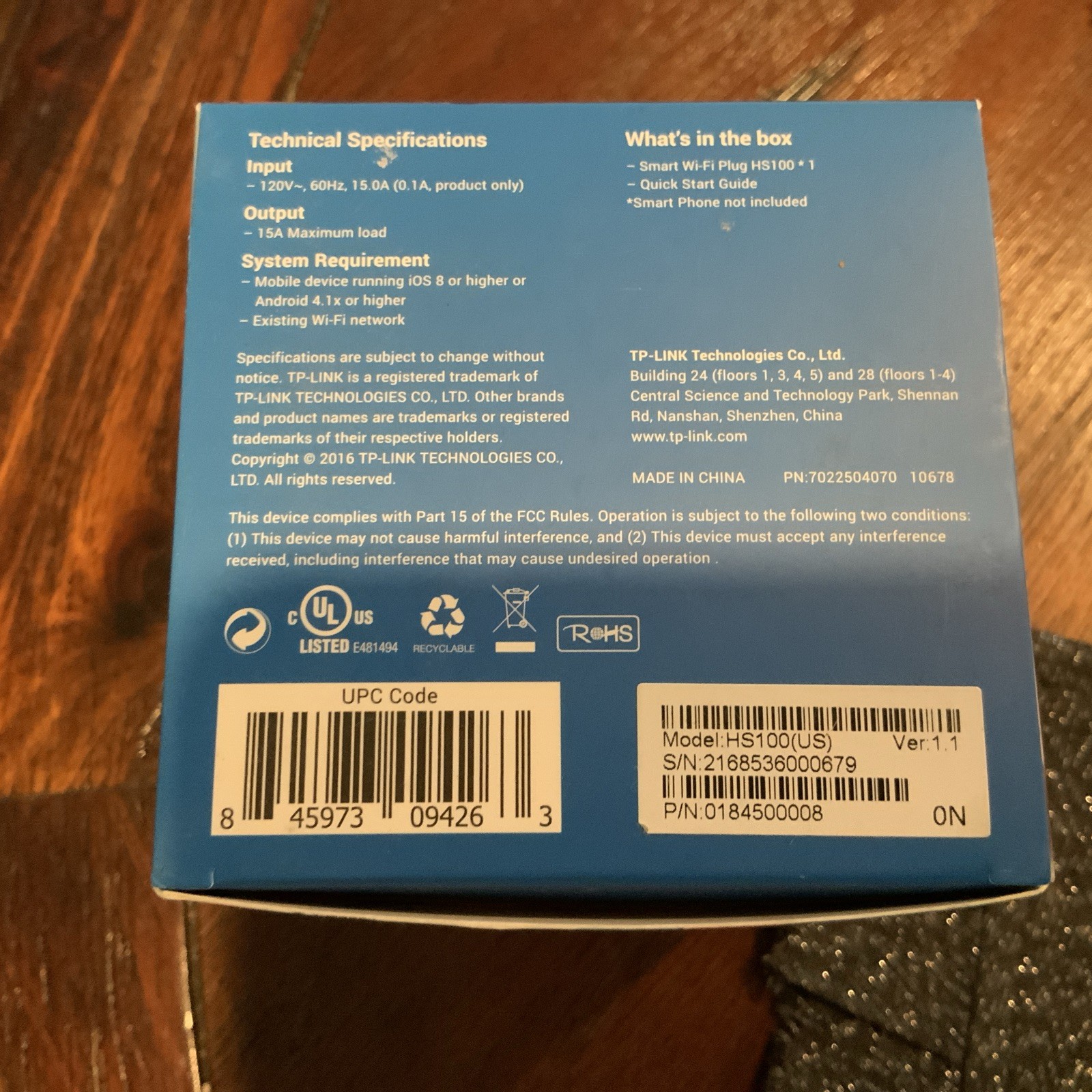 TP-LINK HS100 Smart Wi-Fi Plug NEW! Pairs With Amazon Alexa!