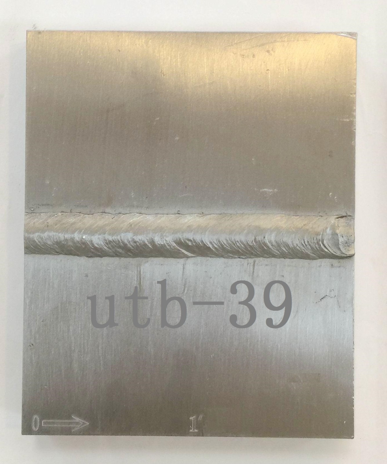 New UT Weld Flawed Specimen CS Plate T1.0" x 7.5” Wx6” L- DV with case
