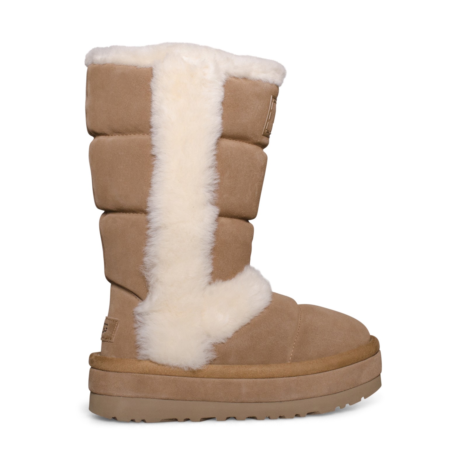 UGG CLASSIC CHILLAPEAK TALL CHESTNUT SUEDE WOMEN'S BOOTS SIZE US 5/UK 3 NEW