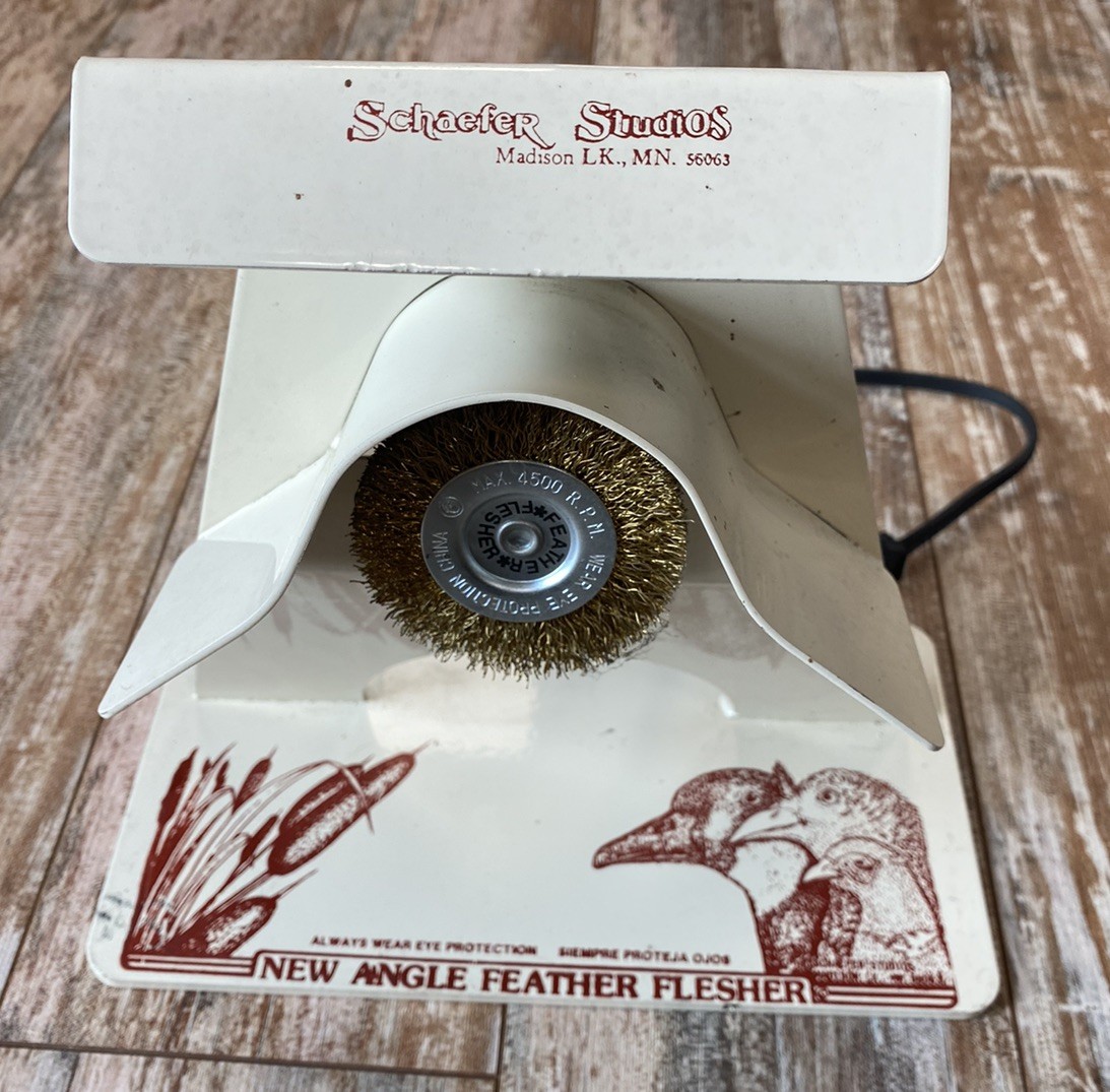 Vintage Schaefer Studios New Angle Feather Flesher Poultry Plucker Nice!