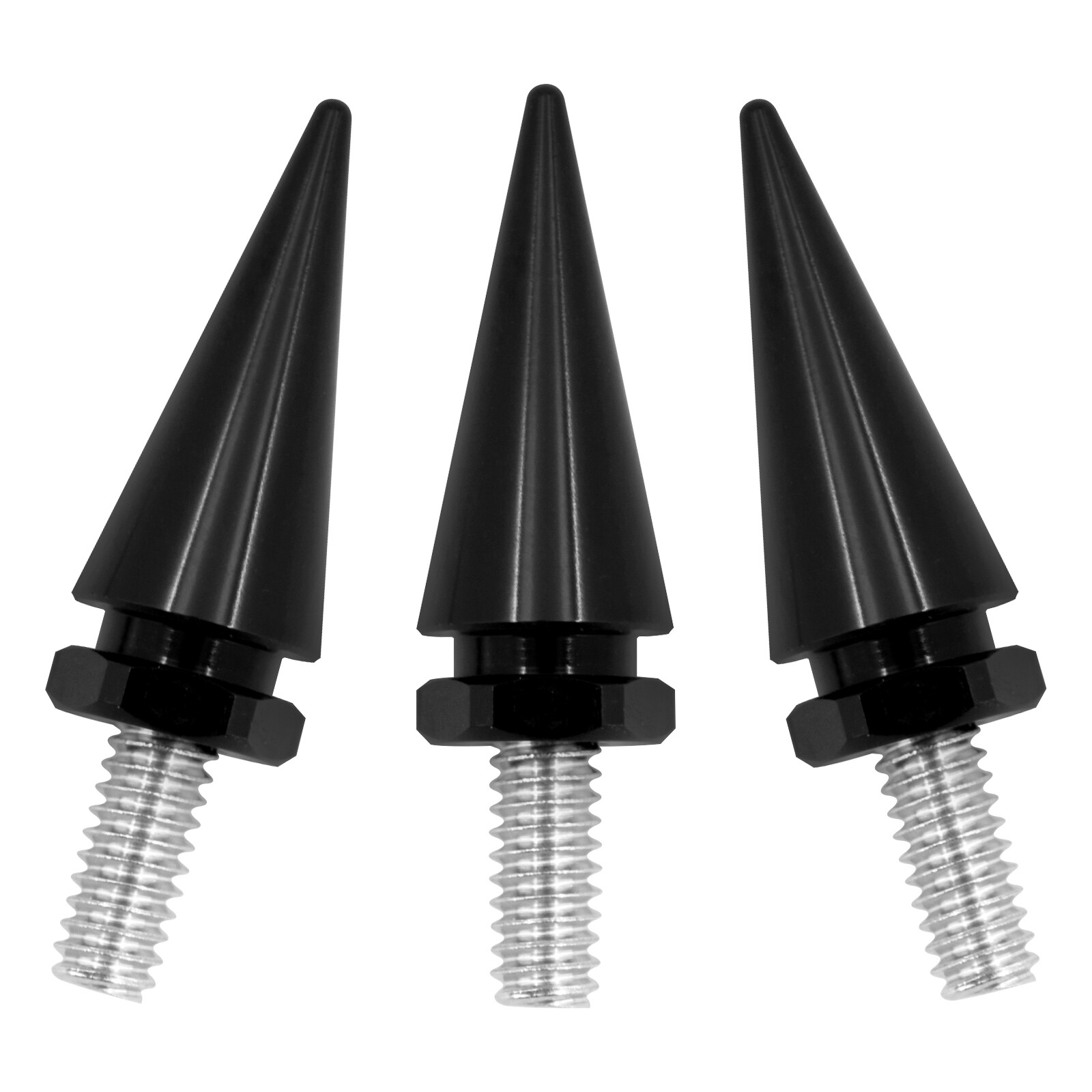 3xImpaler Spike Wind Black Screen Windshield Bolt For Electra Street Glide 96-13