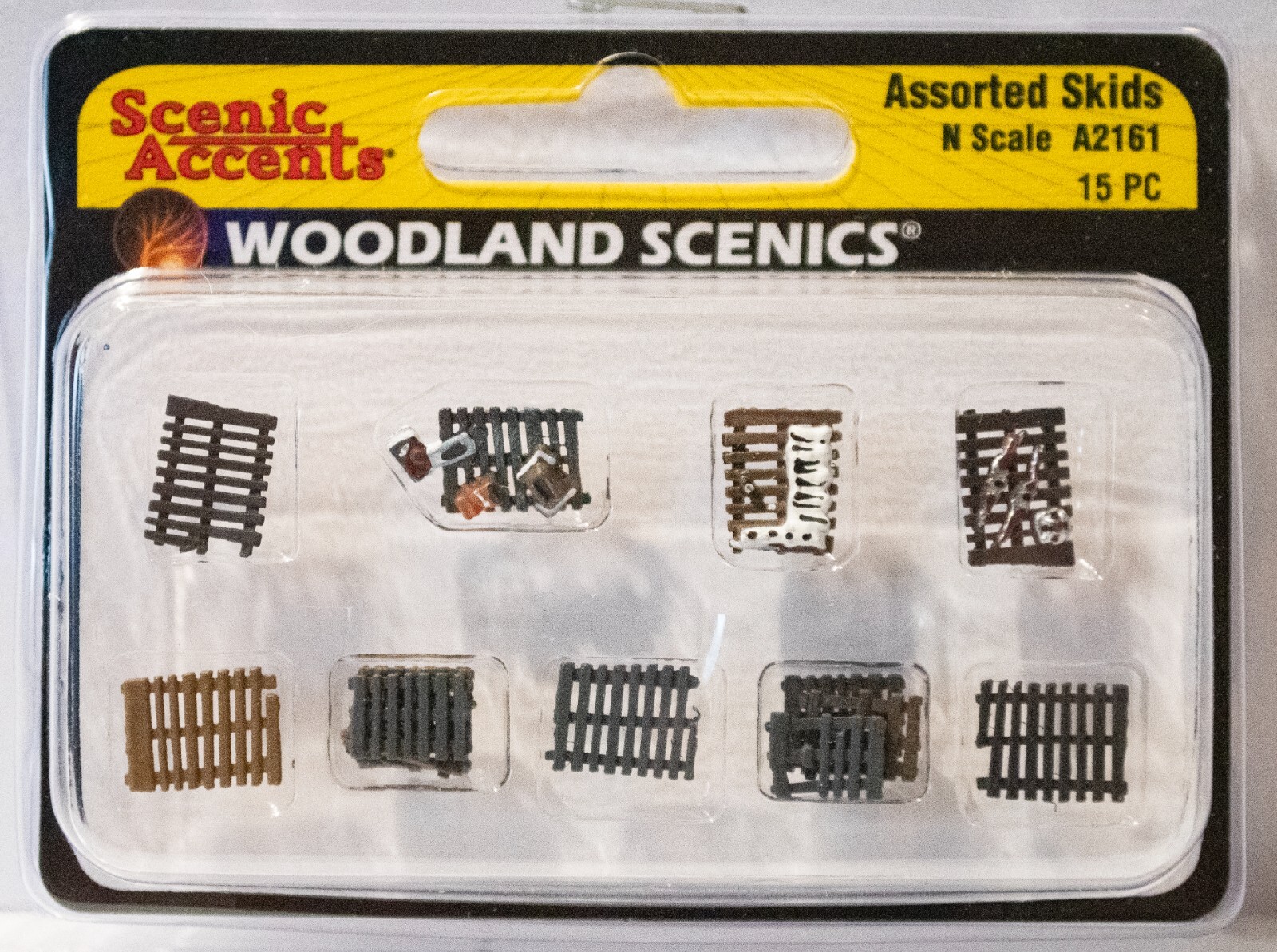 Woodland Scenics N #2161 Scenic Accents(R) Figures -- Assorted Skids pkg(15)
