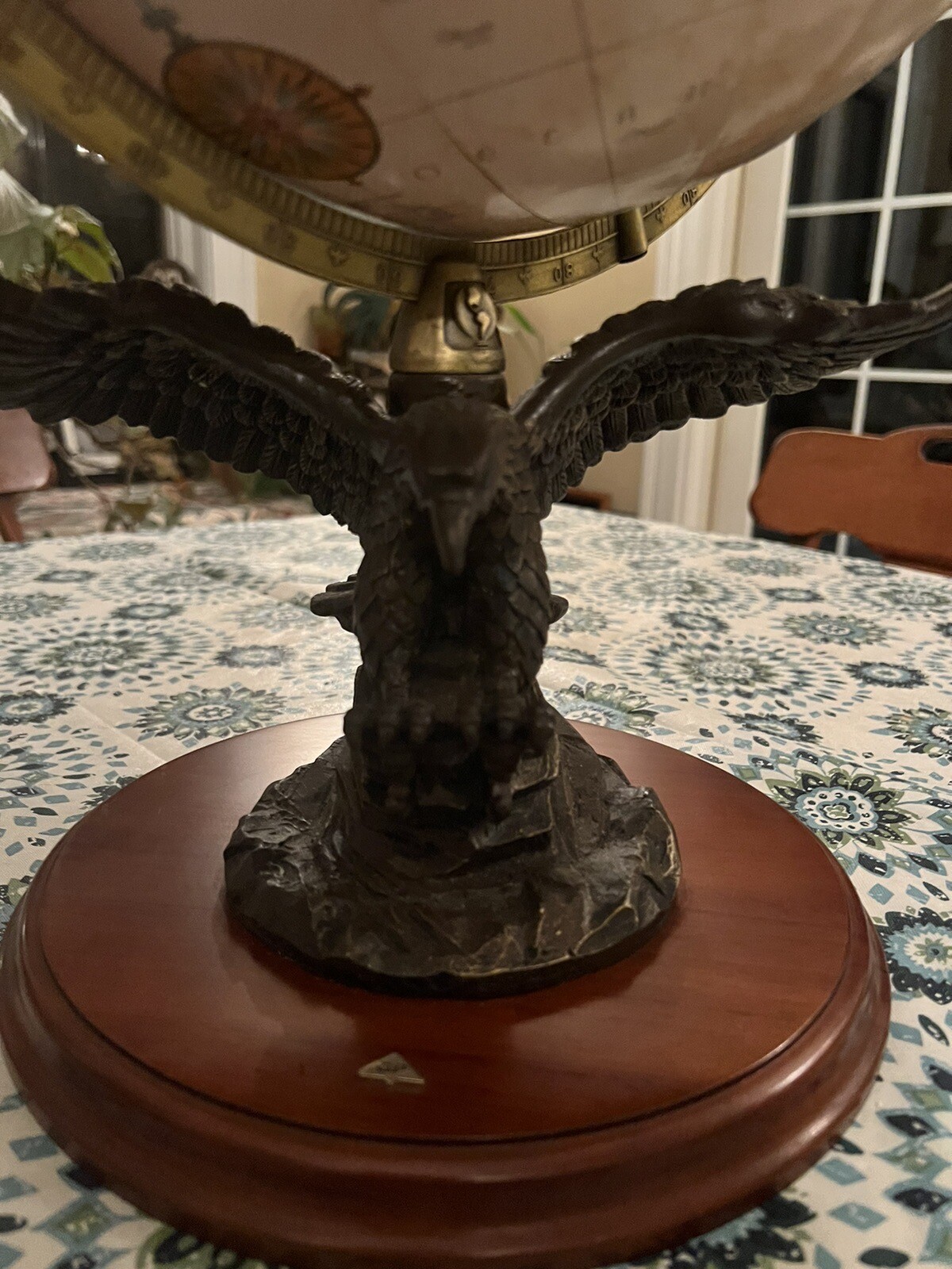 Replogle 12" diameter Classic World Globe, American Bald Eagle Base