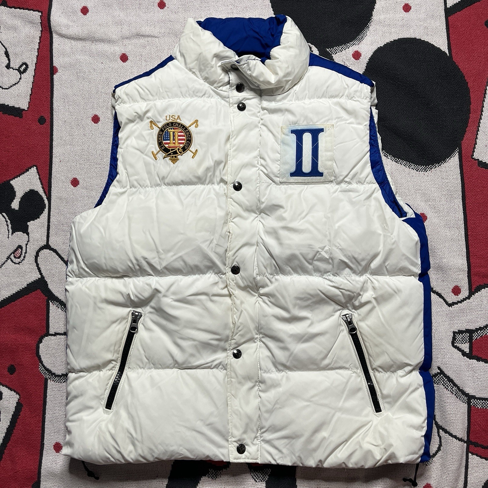 Vintage 90s Polo Ralph Lauren Goose Down Puffer Vest Full Zip USA