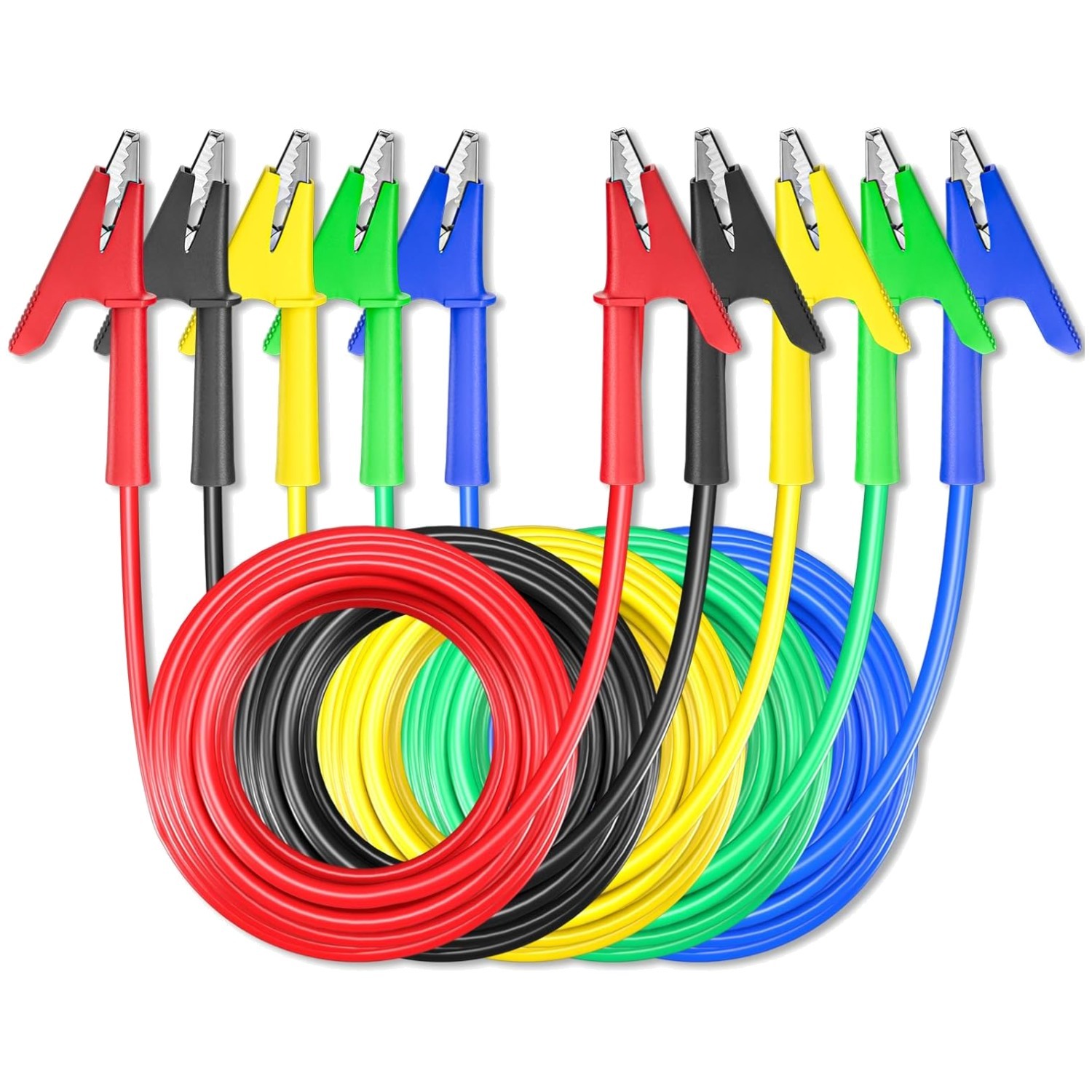 Alligator Clips  Leads 5PCS - 16.4ft Copper Cable