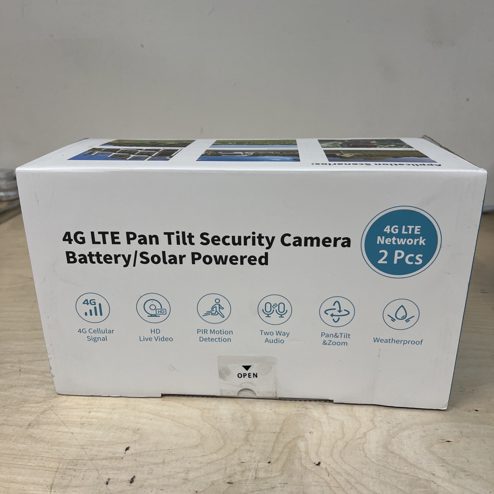 Camouflage Camera system 4G Lte Pan Tilt Security Camera.  Solar Powered.