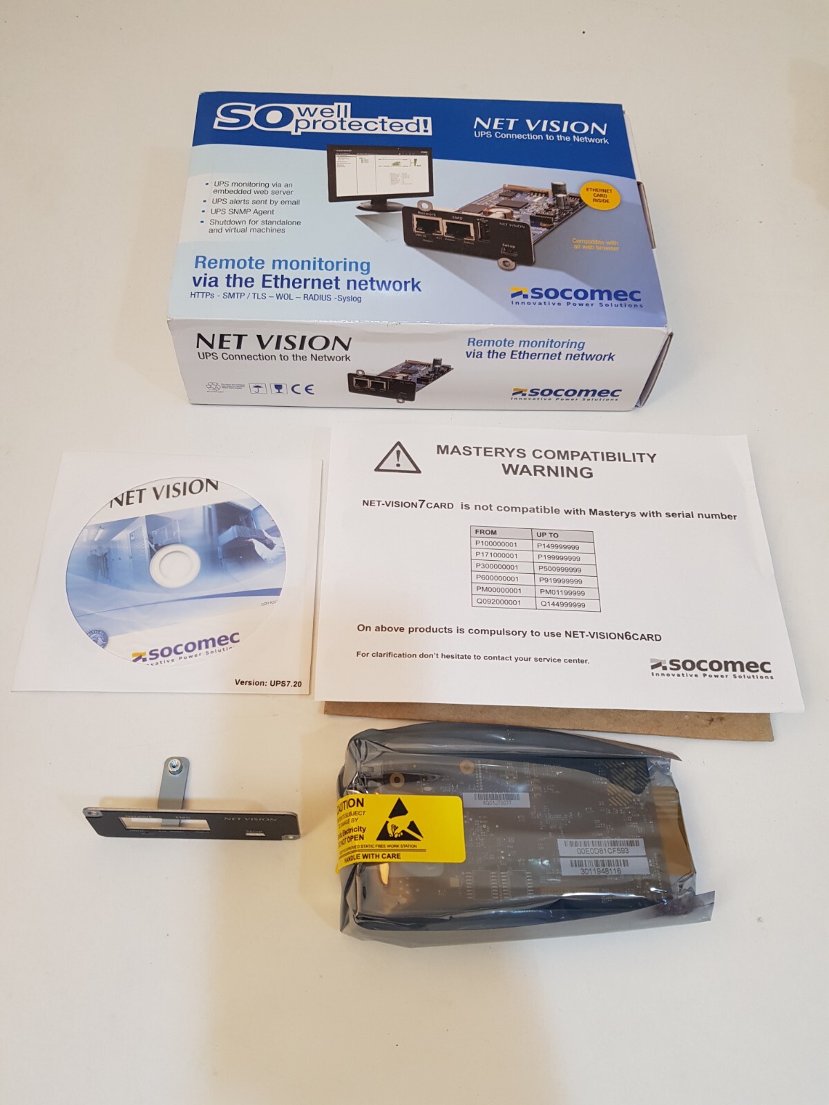 Socomec Web Adaptor/ Snmp Card Net-Vision7Card ,ver 7.20