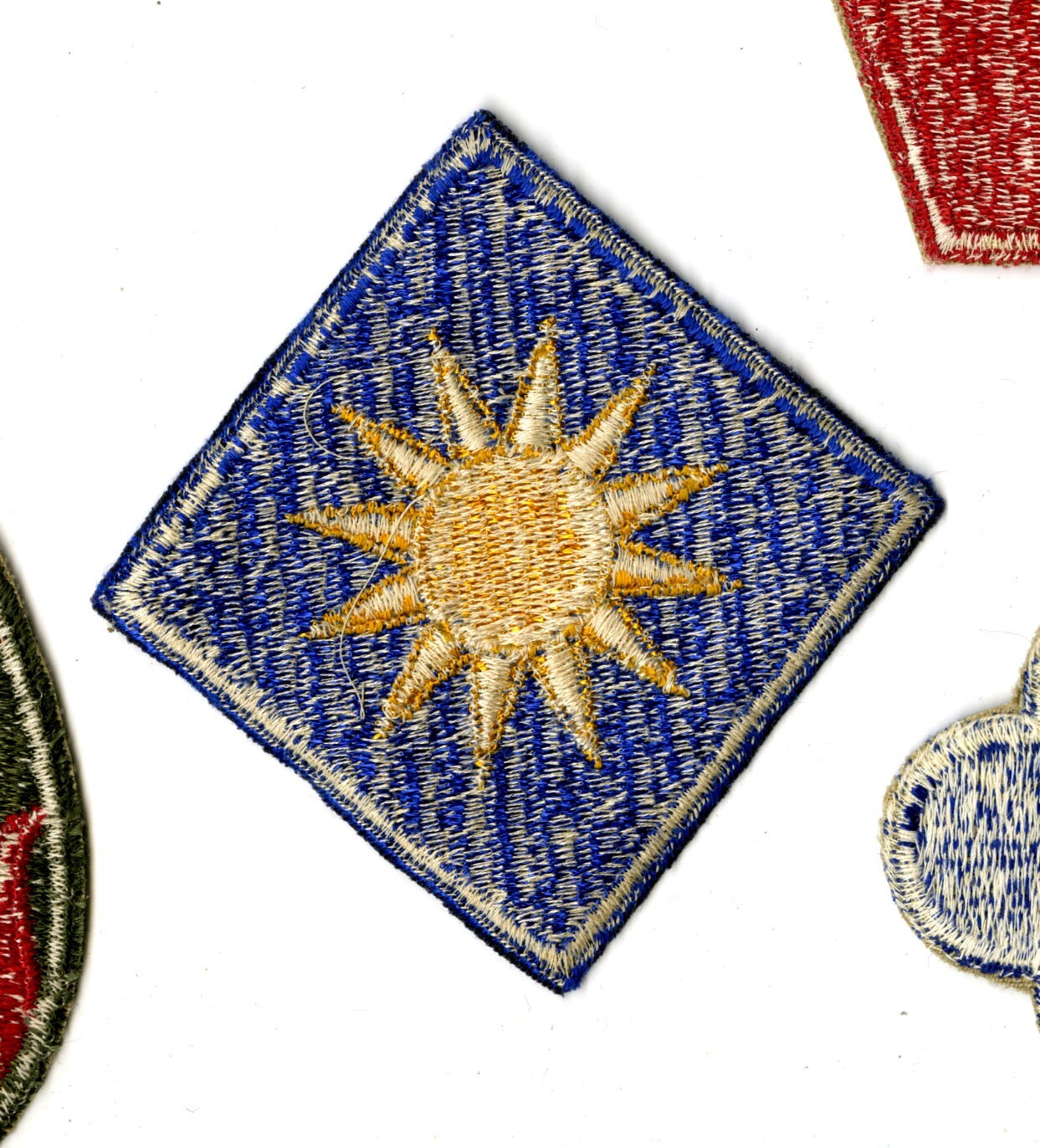 40th Infantry Division White Back Patch WWII Original Philippines Pacific