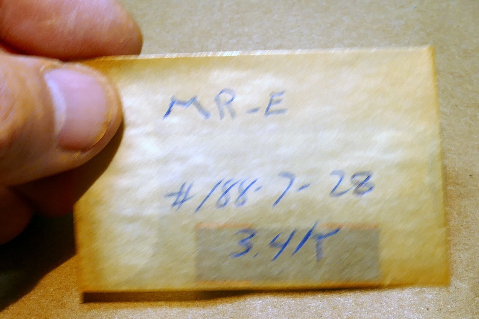 MR-E # 188-7-28 3.4K for resonance microscope