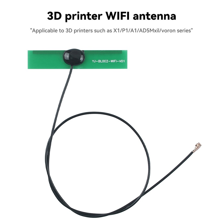 For P2S/X2D/X1/P1/A1/AD5M/Voron Series 3D Printer 2.4 GHz WiFi Antenna Hardboard