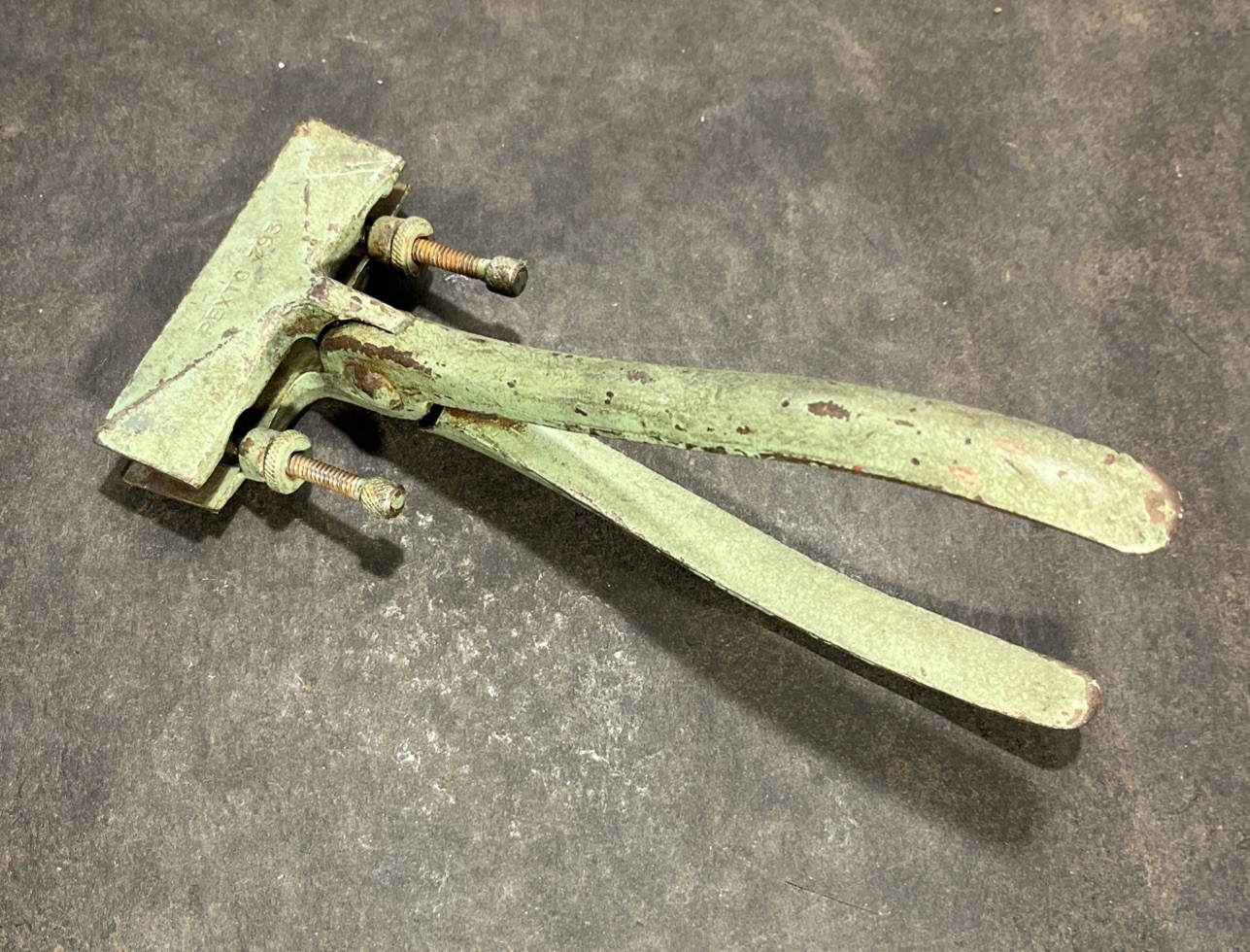 Vtg Pexto 793  Hand Seamer Sheet Metal Brake bender Tool Pliers USA 3 1/2'' jaws