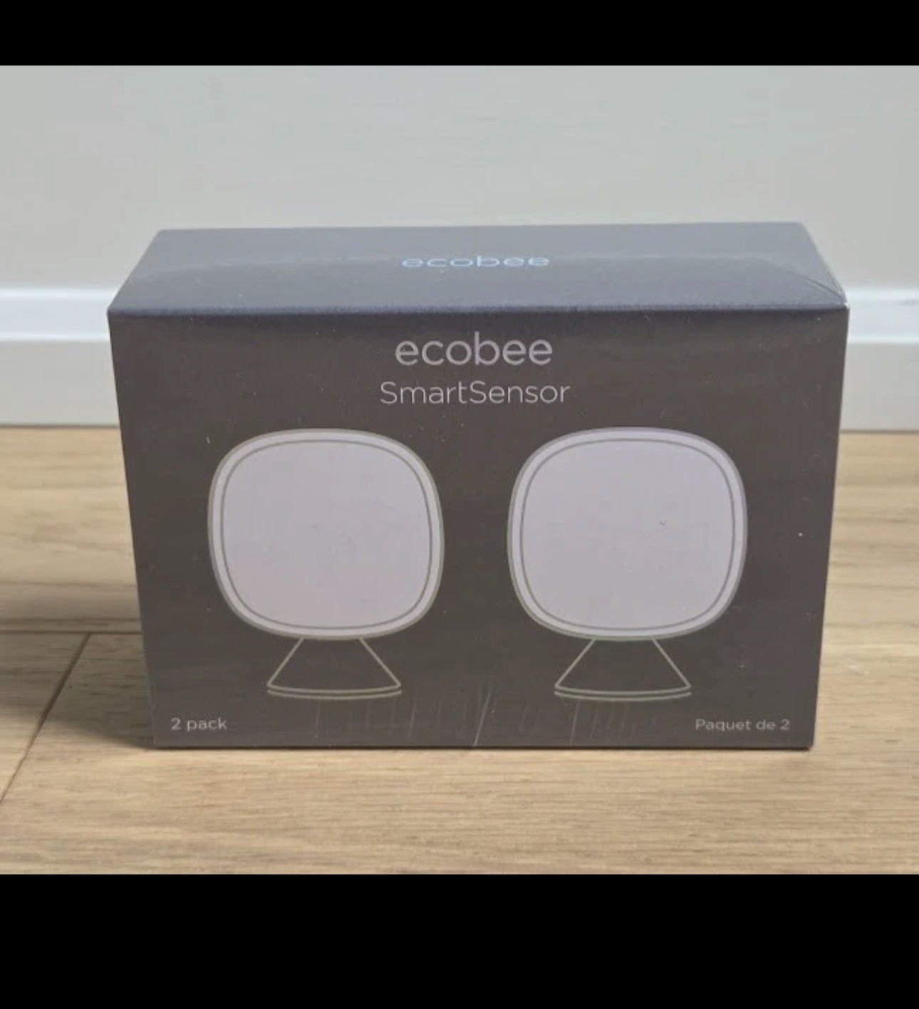 ecobee SmartSensor Room Temperature Sensors - White, Pack of 2 (EB-RSHM2PK-01)
