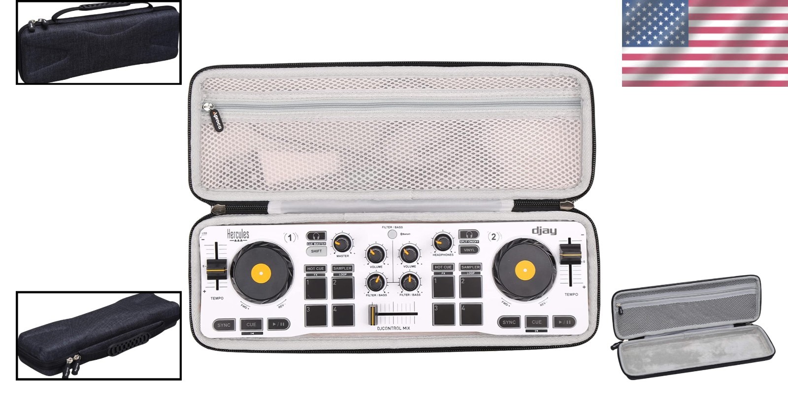 Eco-Friendly Travel Case for Hercules DJControl Mix – Secure & Durable Storage
