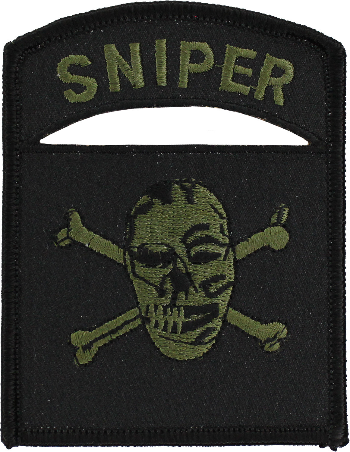 Sniper Skull Subdued Patch ( 2 1/2" Wide x 3 1/2" High ) P668
