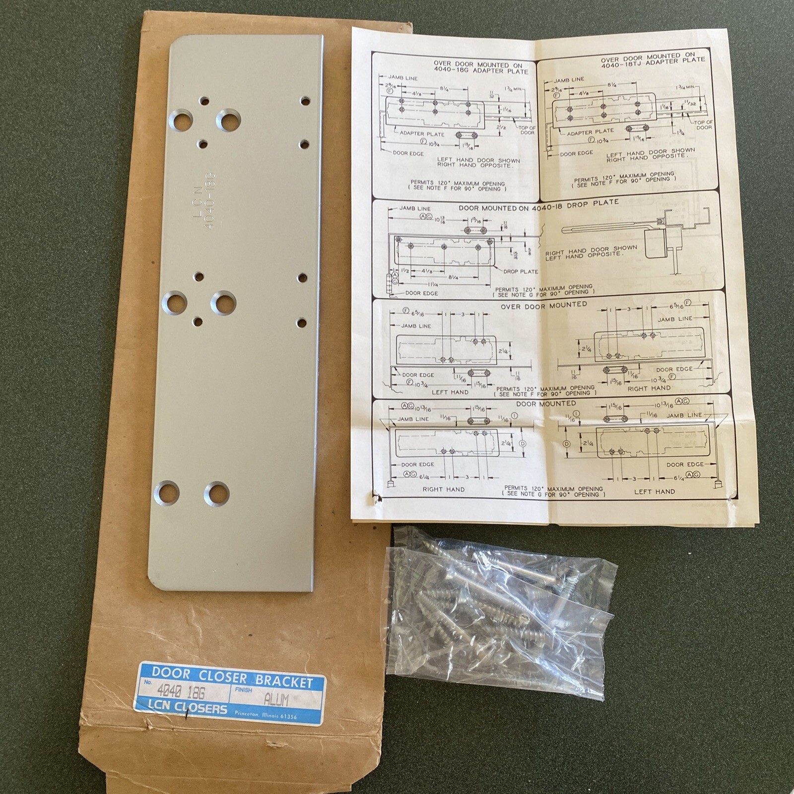 LCN 4040 18G Drop Plate NIP