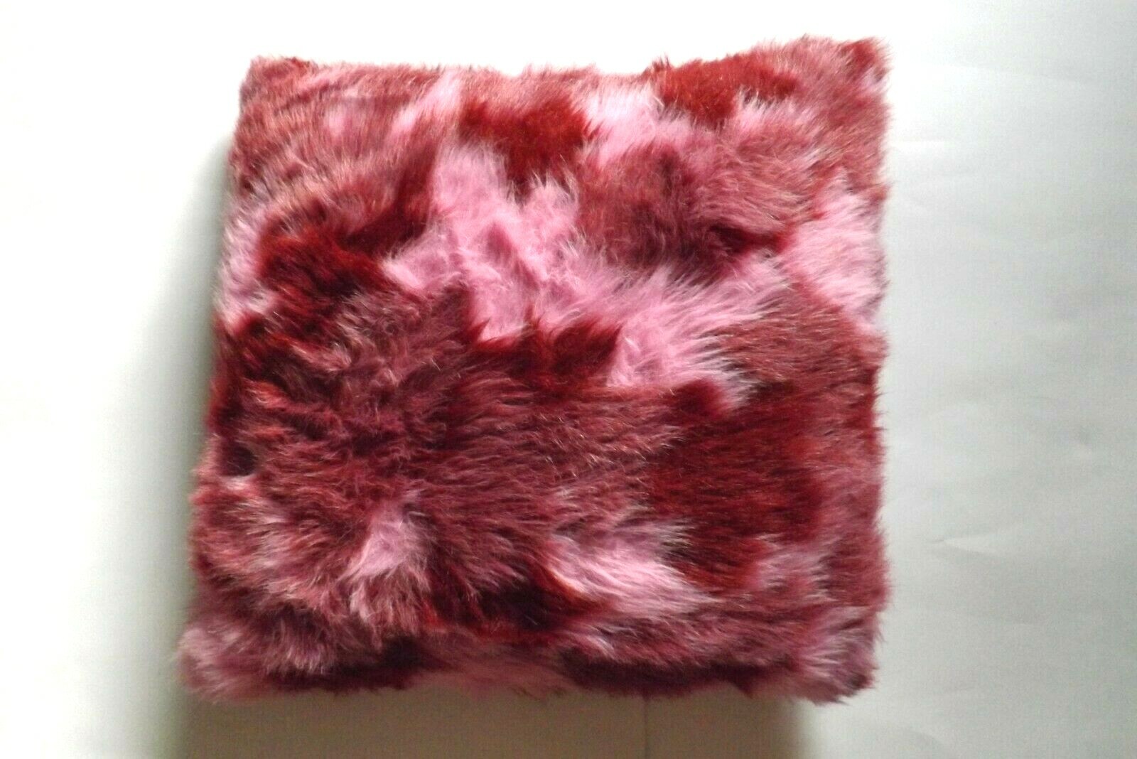 Set of 2 - 16" x 16" Decorative Fuzzy Pillows  ()