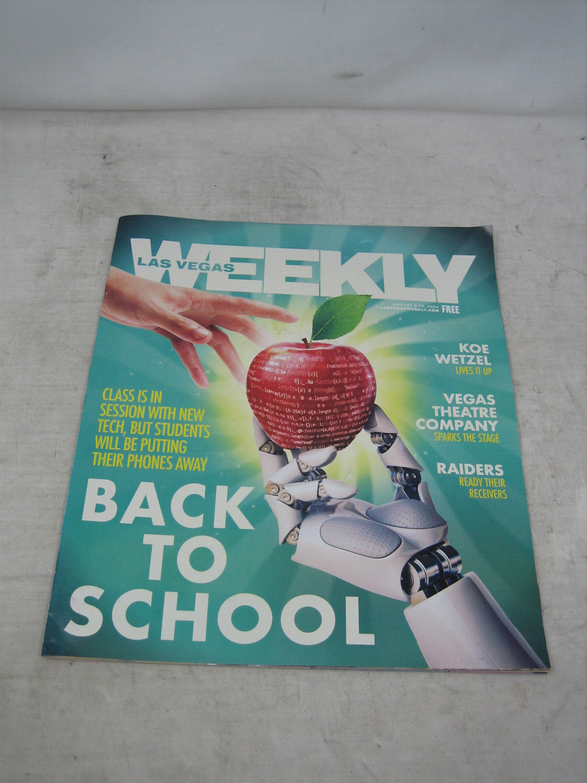 LAS VEGAS WEEKLY MAGAZINE AUG 8-14 2024 BACK TO SCHOOL ISSUE RAIDERS