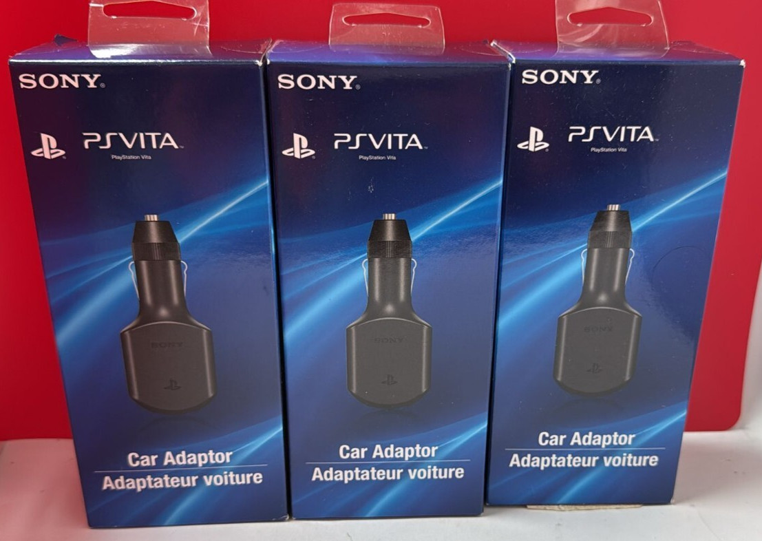 Lot Of 3 Car Charger Power Supply for Playstation Vita