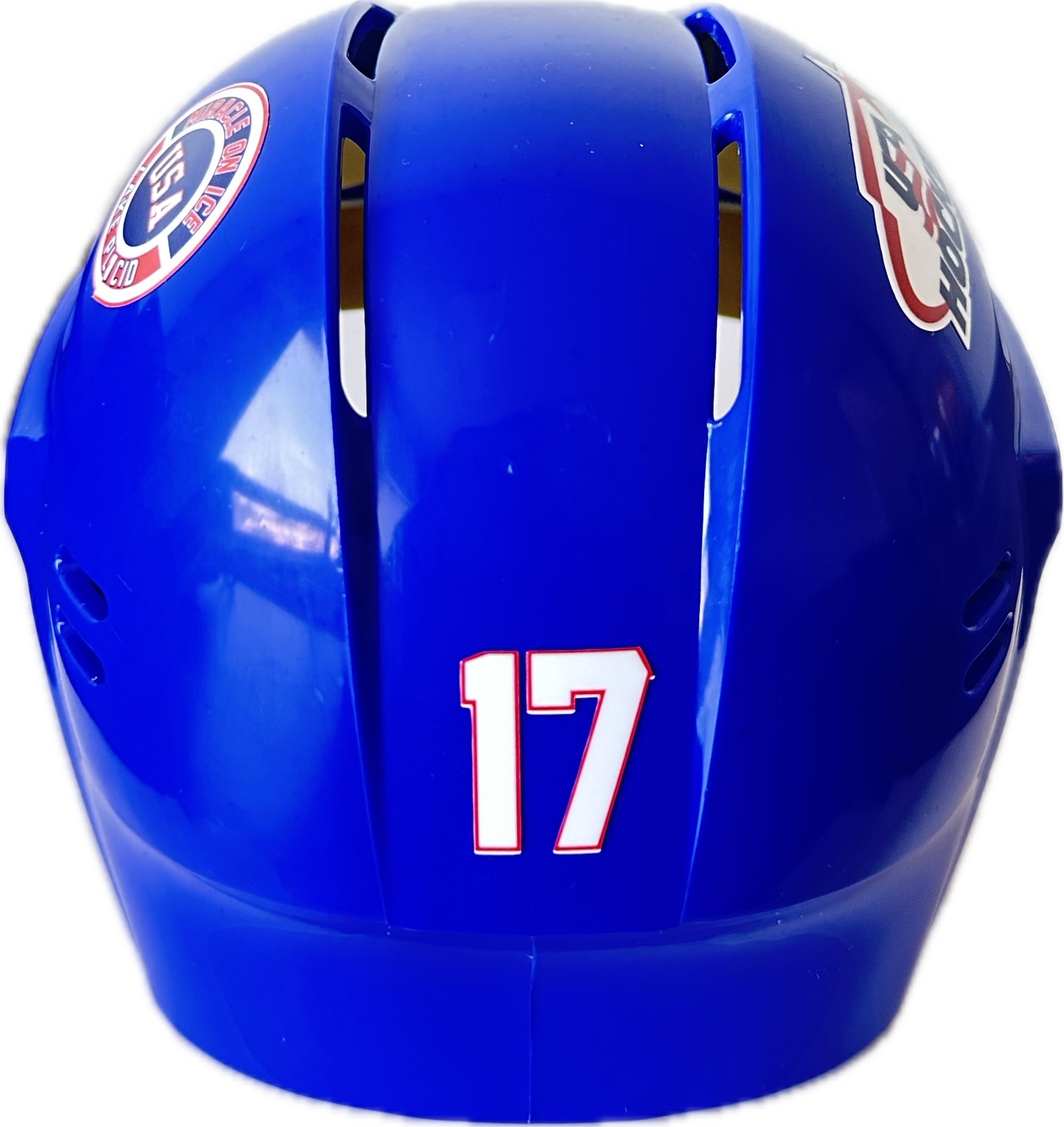 USA Hockey Miracle on Ice 1980 Jack O'Callahan Mini Helmet- Royal
