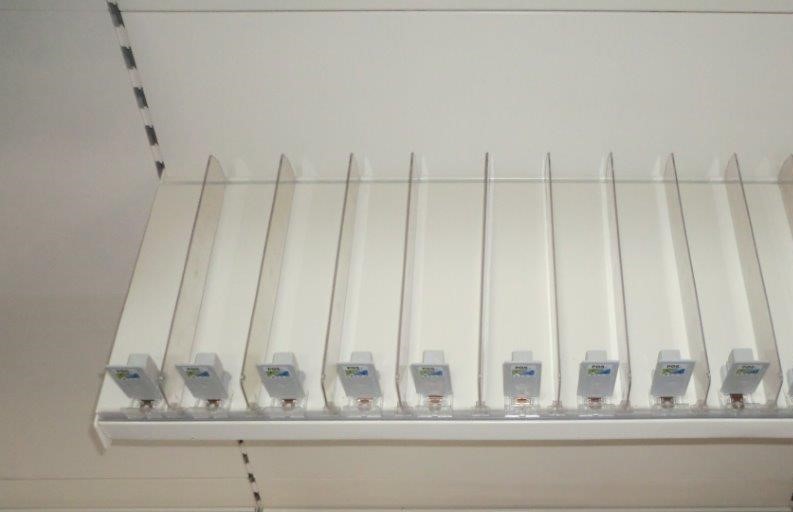 Cigarette Pusher Set Cigarette Rack Pusher Divider 7x Complete Set Kiosk