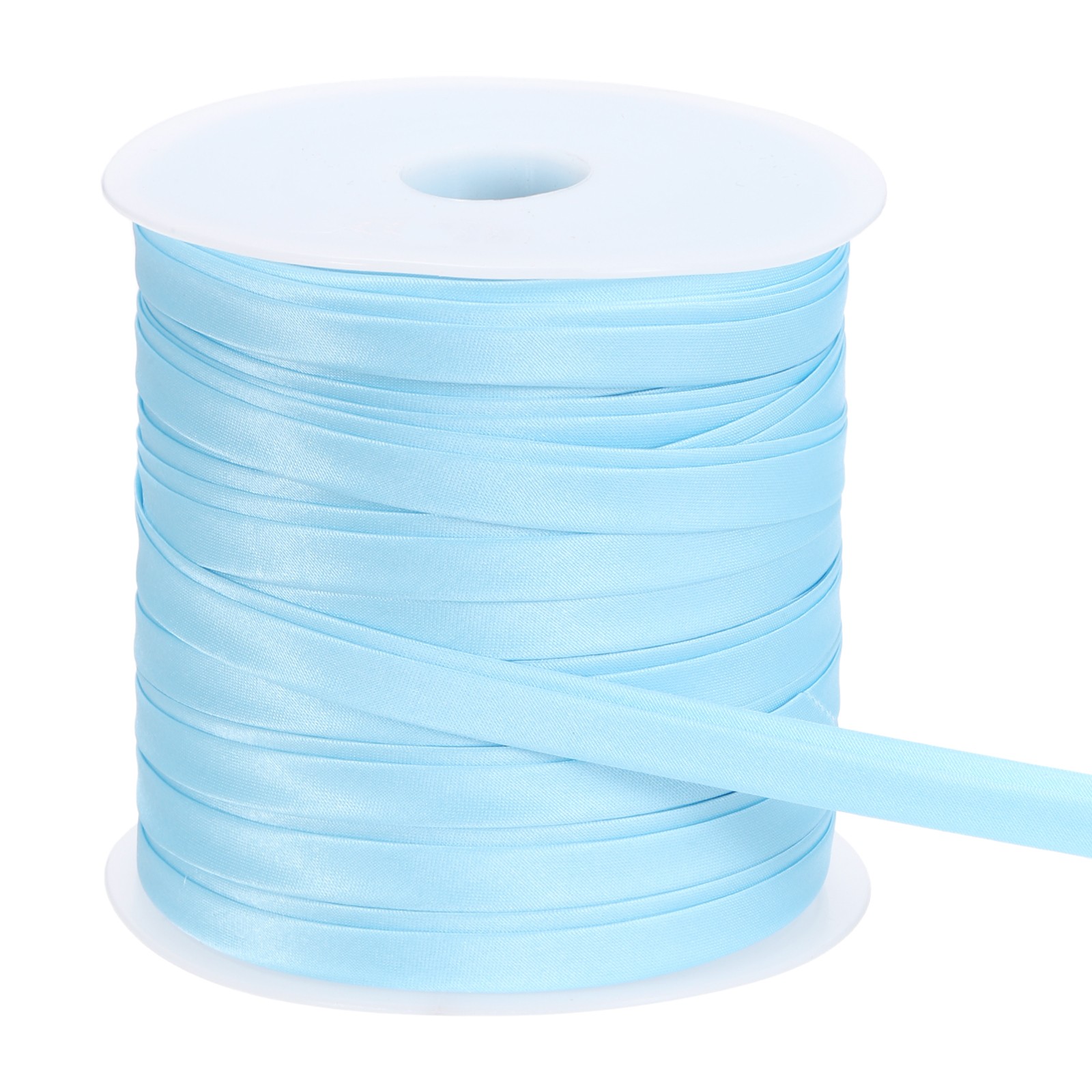 3/8 Inch x 55 Yards Double Fold Bias Tape for Sewing DIY Craft, Light Blue