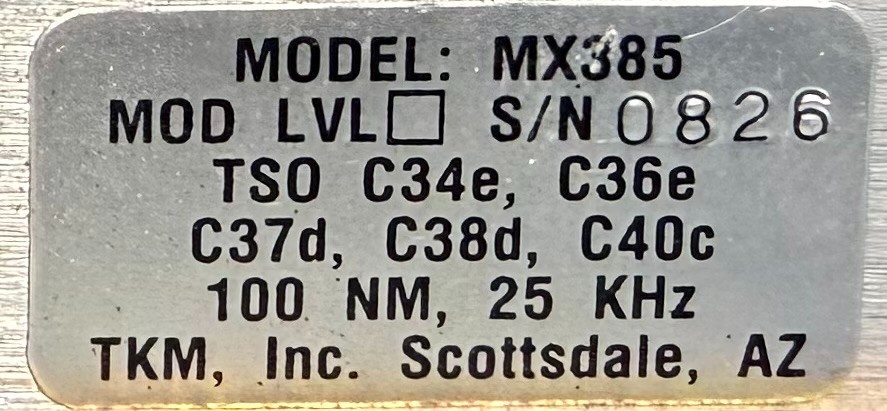 Nav/Com MX385 Removed Working