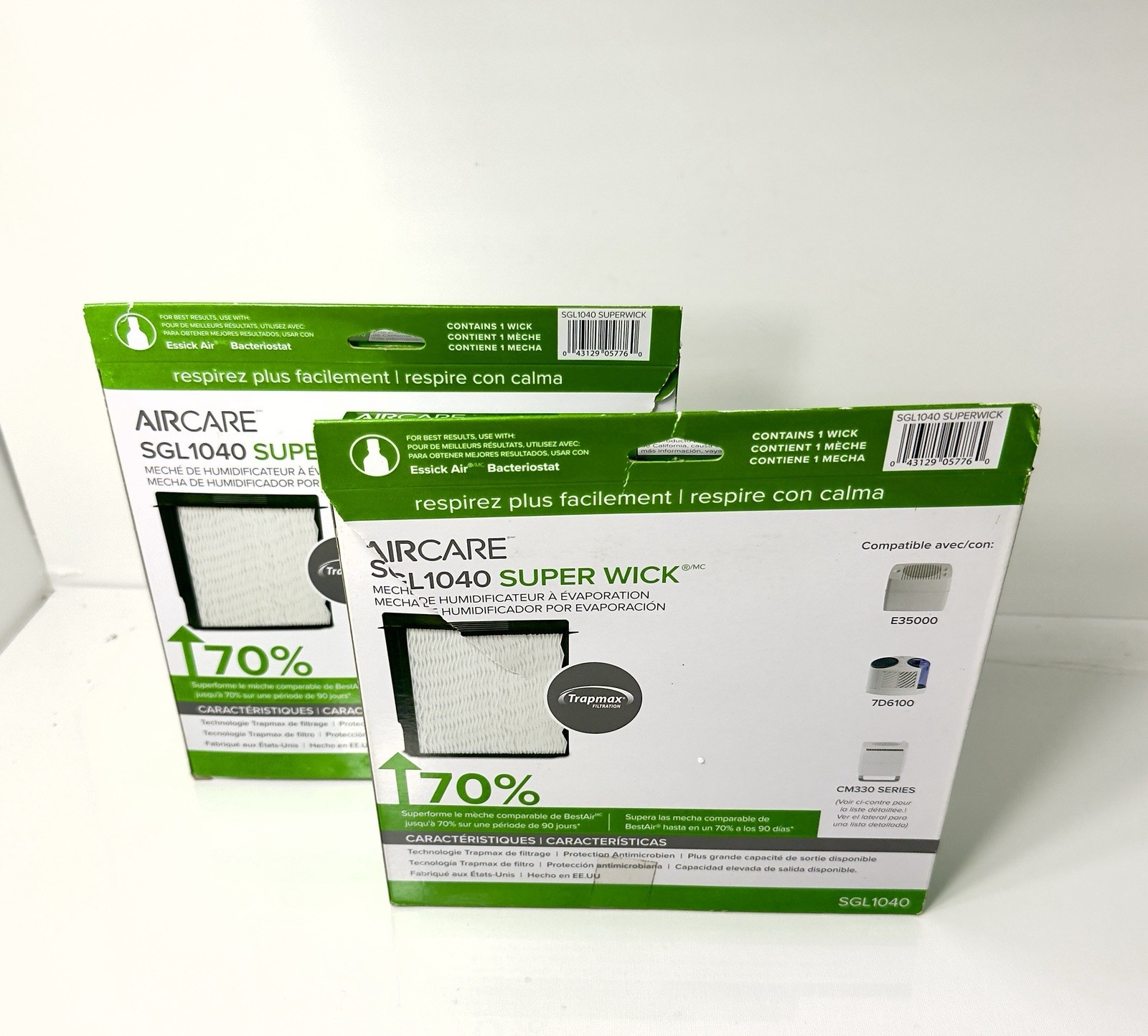 AirCare 1040 Super Wick Evaporative Humidifier Wick Breathe Easy 2 pack NEW Open