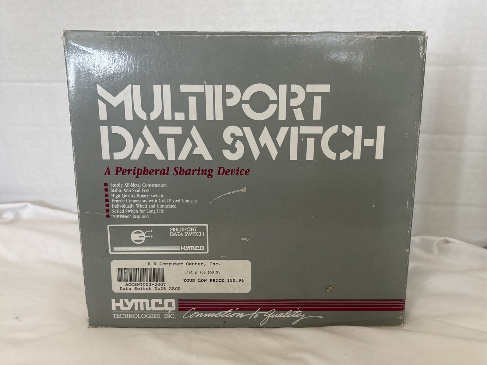 HYMCO Multiport Db25 ABCD Data Switch NIB
