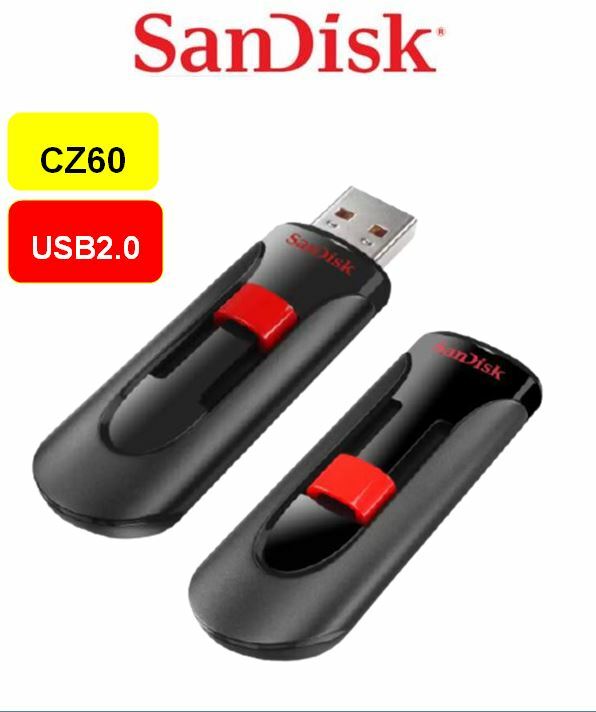 SanDisk 16GB 32GB 64GB 128GB Cruzer Glide CZ60 USB 2.0 Flash Pen Drive STICK Lot
