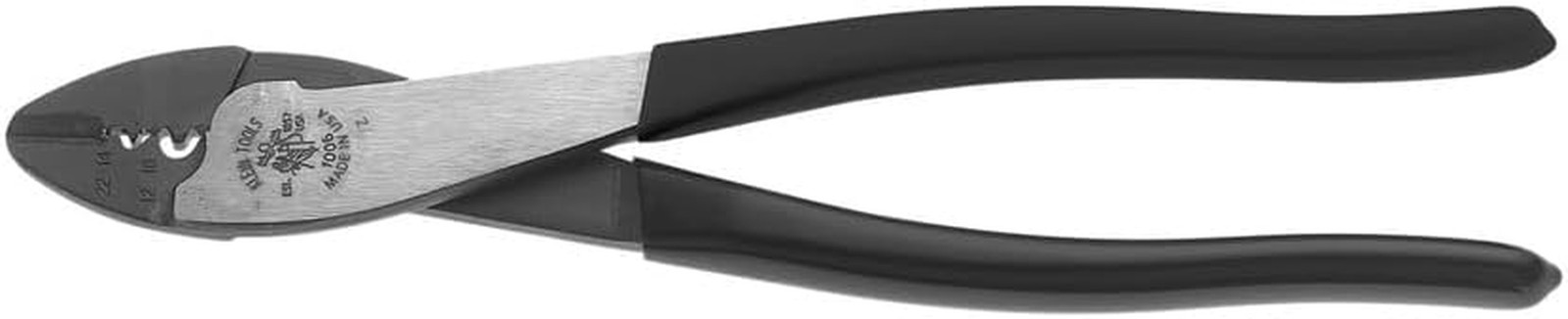 Klein Tools 1006 Cutting/Crimping Tool, Made in USA, Crimps 10 to 22 AWG Solderl