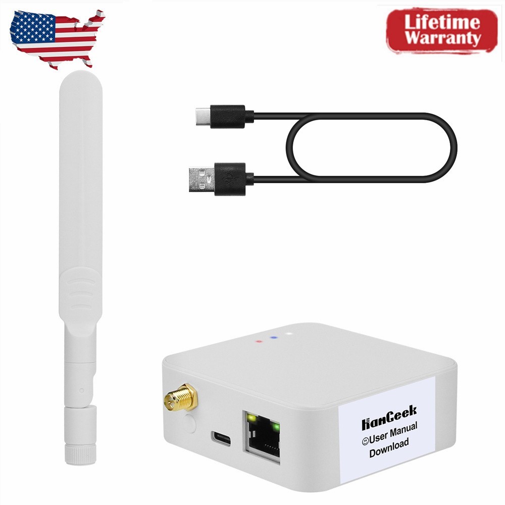 HamGeek HMG-01 Plus POE ZigBee Gateway ZigBee Coordinator w/USB Data Cable USA