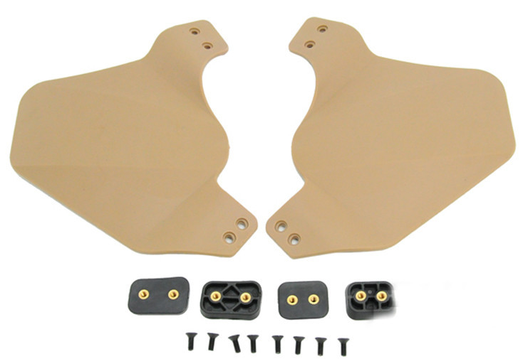 Airsoft Ops Helmet Brown Sand De Mich Blt Jump Side Panels Bars