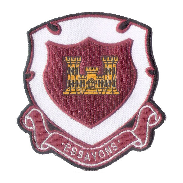 US Army Engineer - Essayons Hook & Loop Back - US Army - Combat Engineer Patch