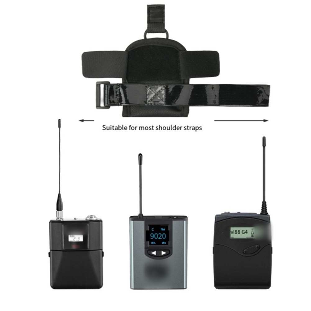 Portable Wireless Bodypack Transmitter Pouch Transparent Design High Quality
