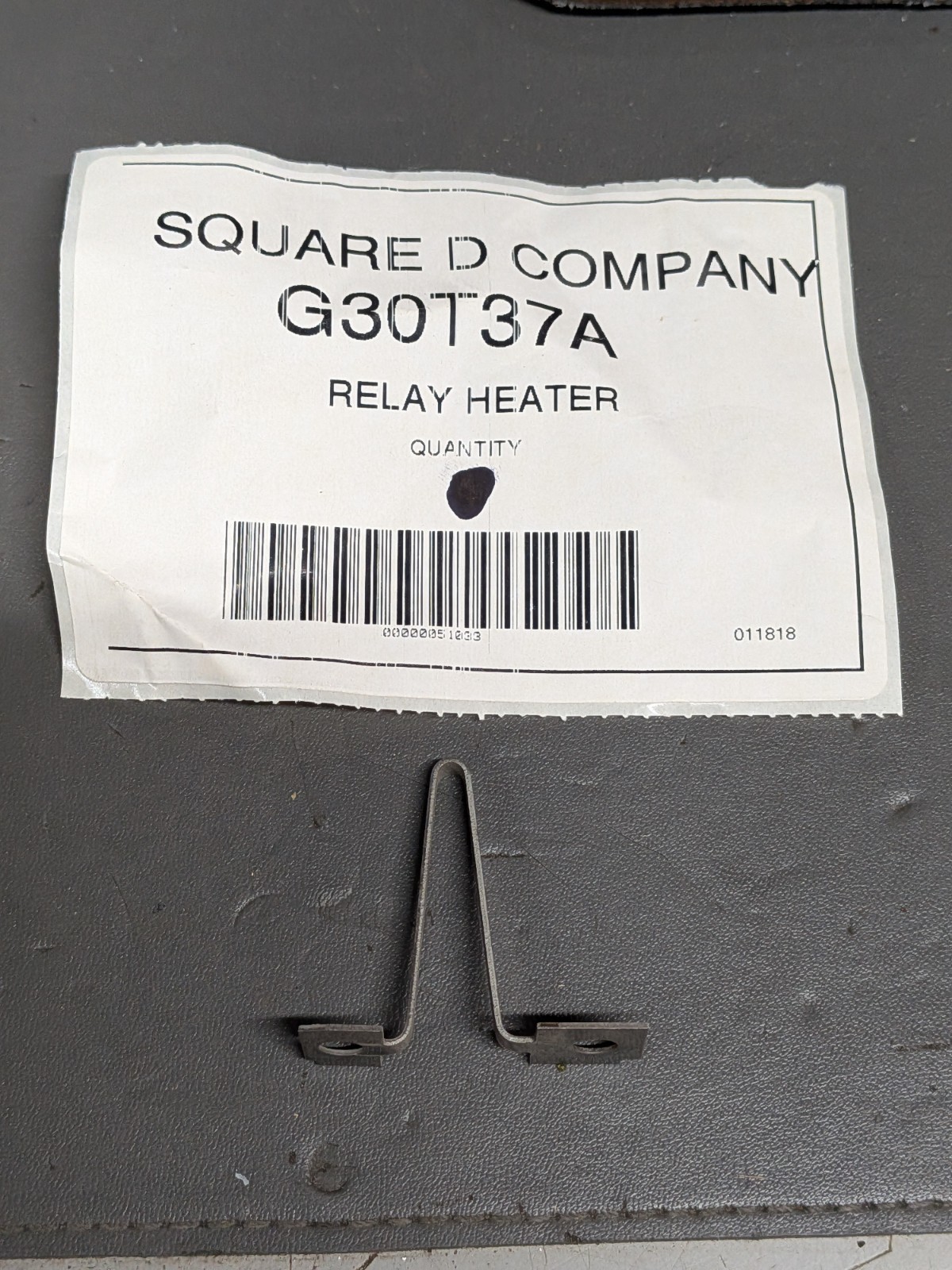 Square D G30T37A Thermal Overload Relay Heater | Heater Element