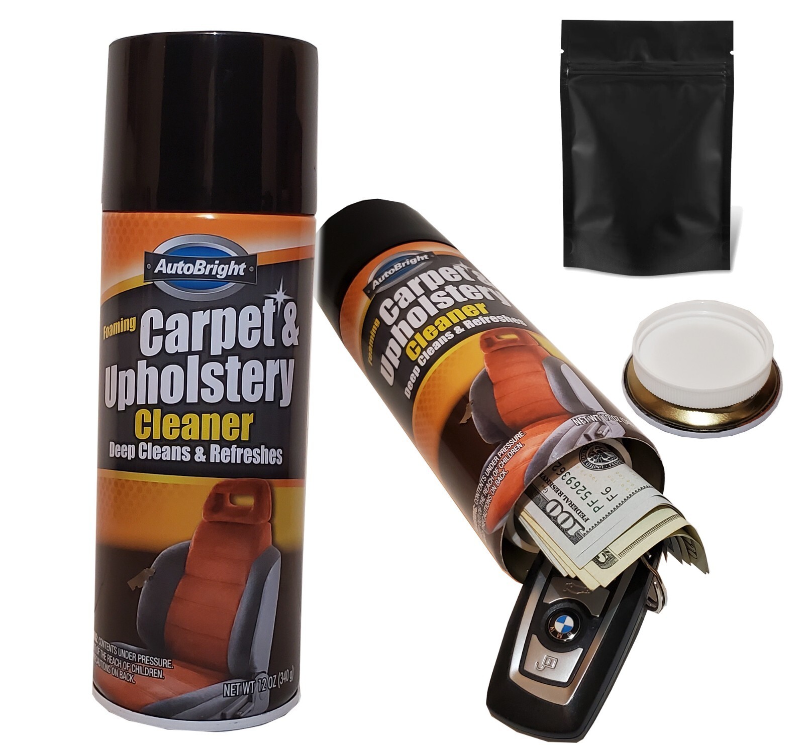 Carpet & Upholstery Diversion Safe Secret Hidden Stash Can Hide Money Valuables