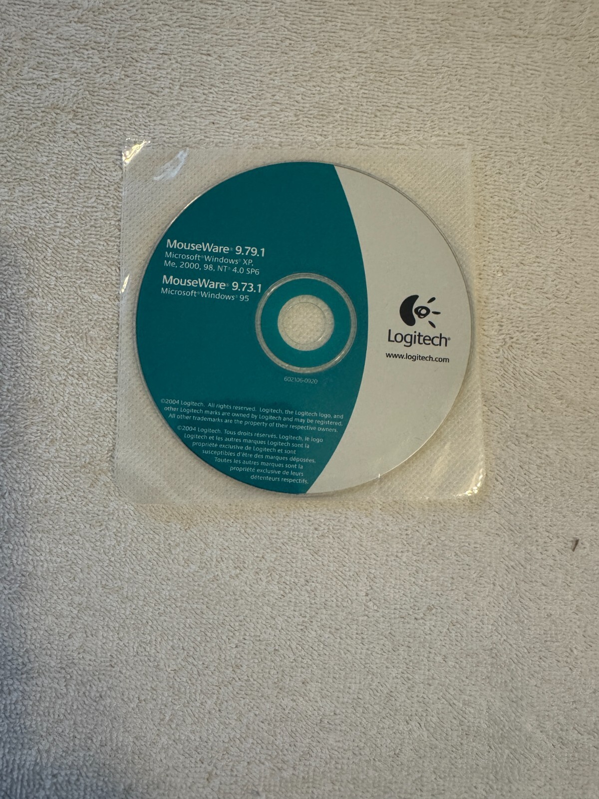 Logitech MouseWare 9.79.1 & 9.73.1 - CD ONLY!!!