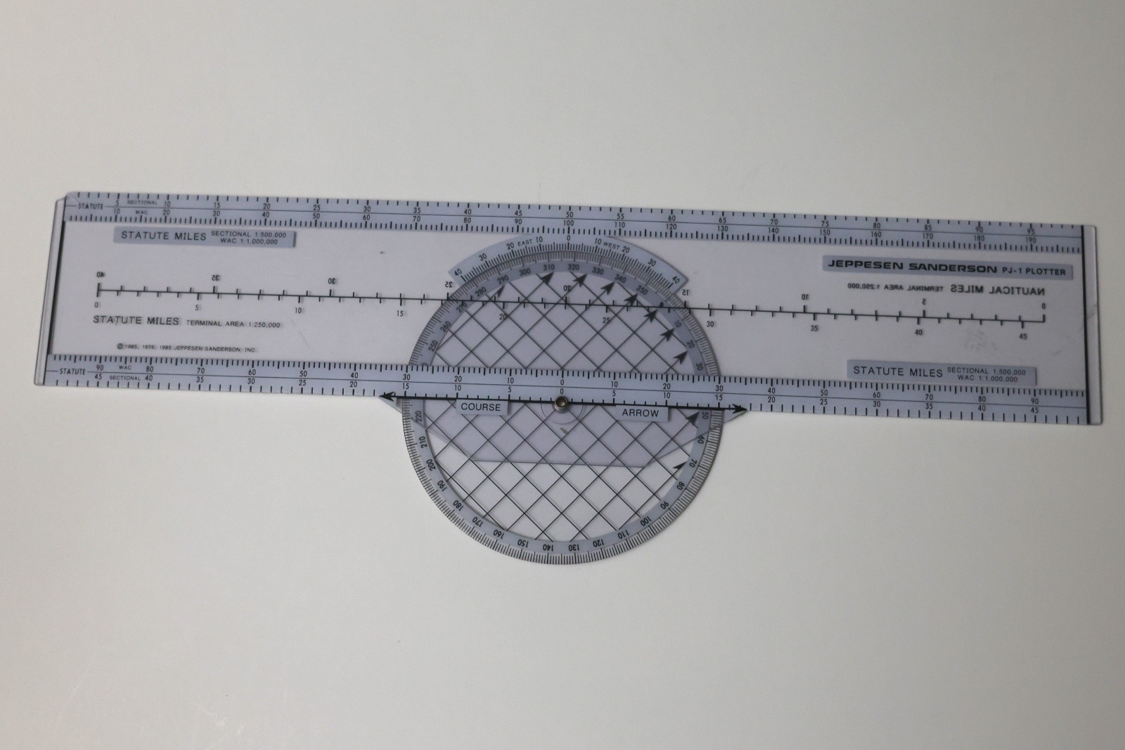 Jeppesen Sanderson Aviation Navigation Plotter PJ-1 Vintage - please see notes