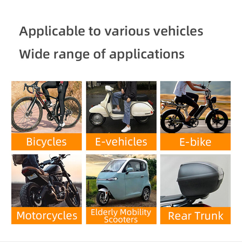 Bike Alarm, Wireless, Anti-Theft, Vibration Motion Detector, 113 dB, IP55