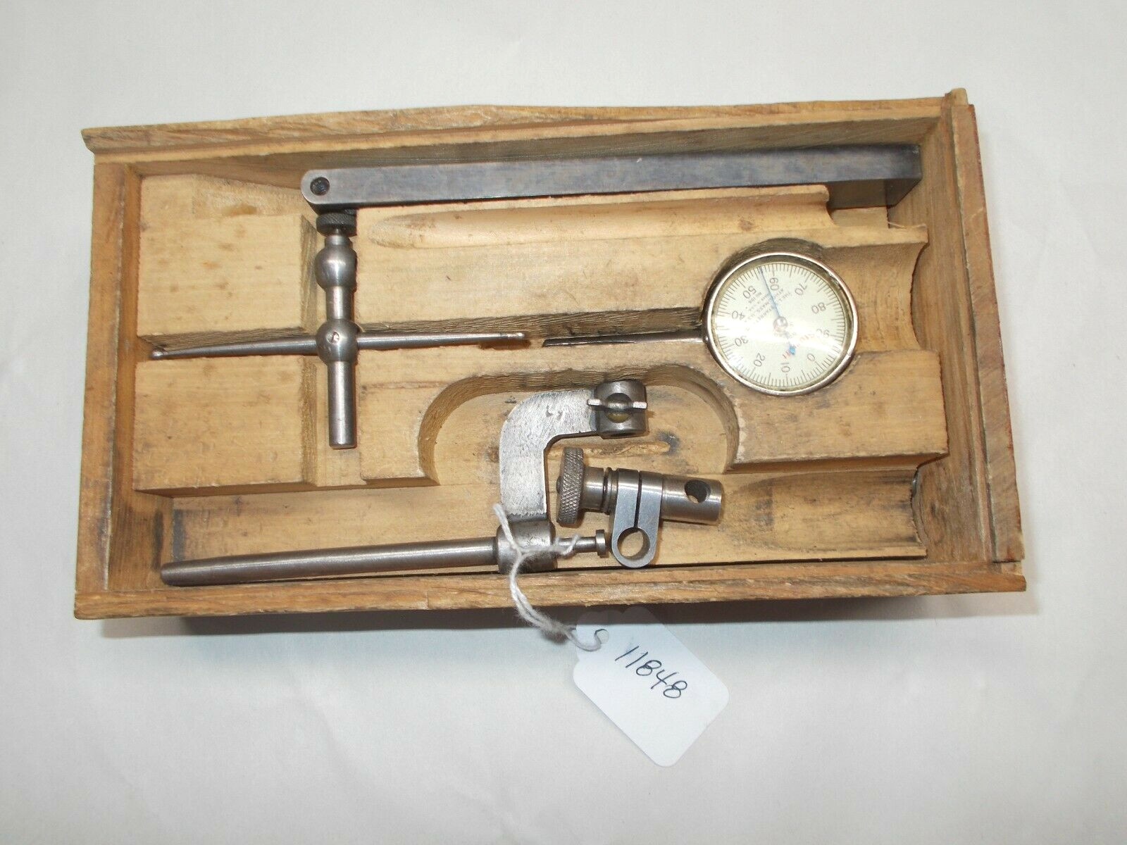 Test Indicator Set, L.S. Starrett Dial Test Indicator (.001") No. 196 Set,  USA