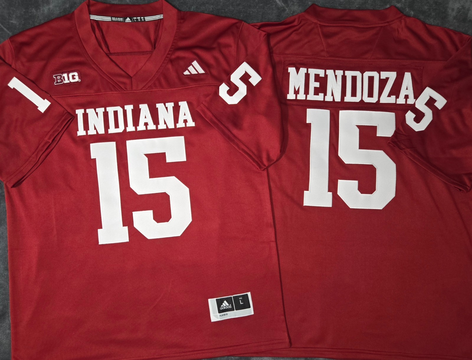 Fast Free Shipping! Fernando Mendoza Indiana Hoosiers Stitched Jersey 15