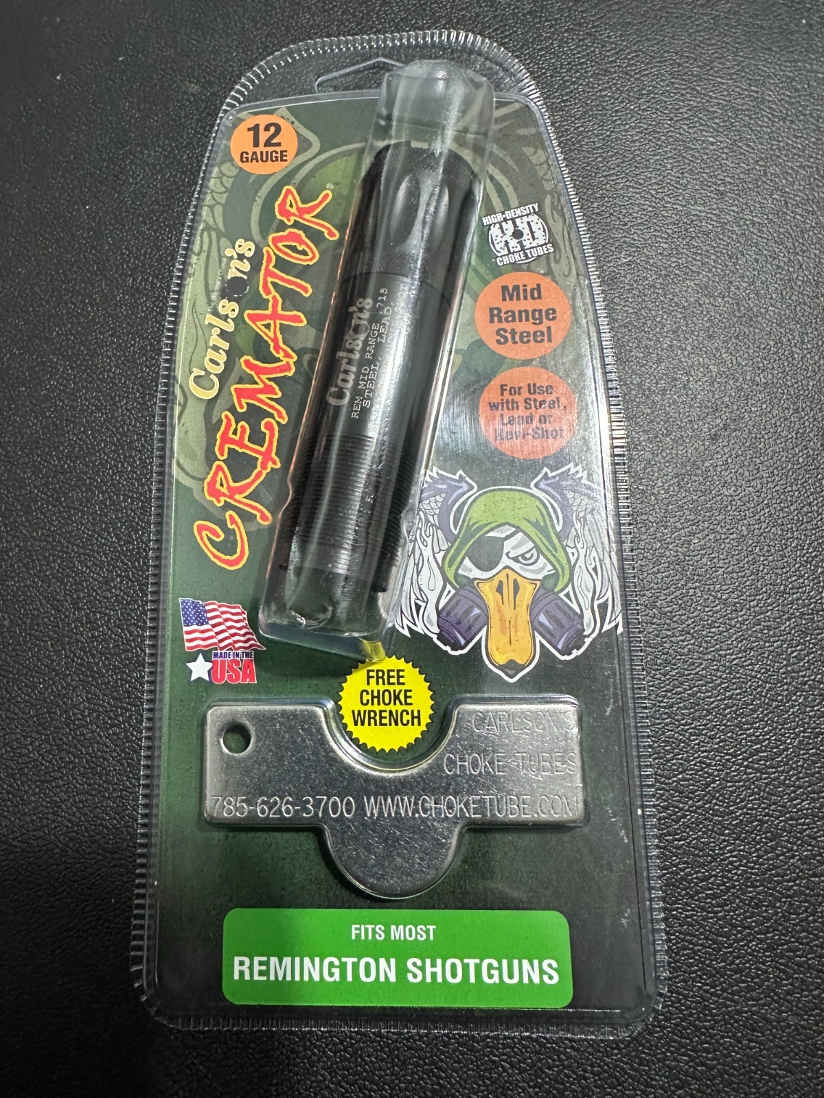 Carlsons water fowl choke tube fits Remington 12ga mid-range .715 11635