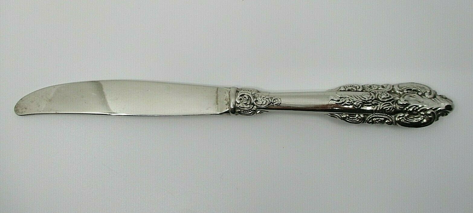 GODINGER BAROQUE SILVERPLATE DINNER KNIFE - 9 1/4"  - 09S