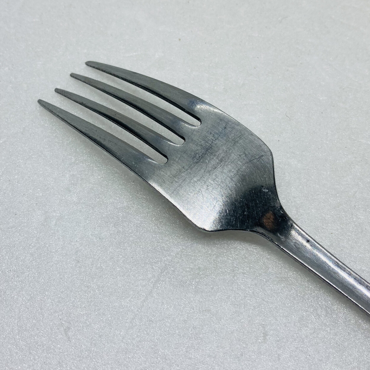 Vintage Large Dinner Fork Set 7.5” Stainless Made In Japan Solid Handle 30