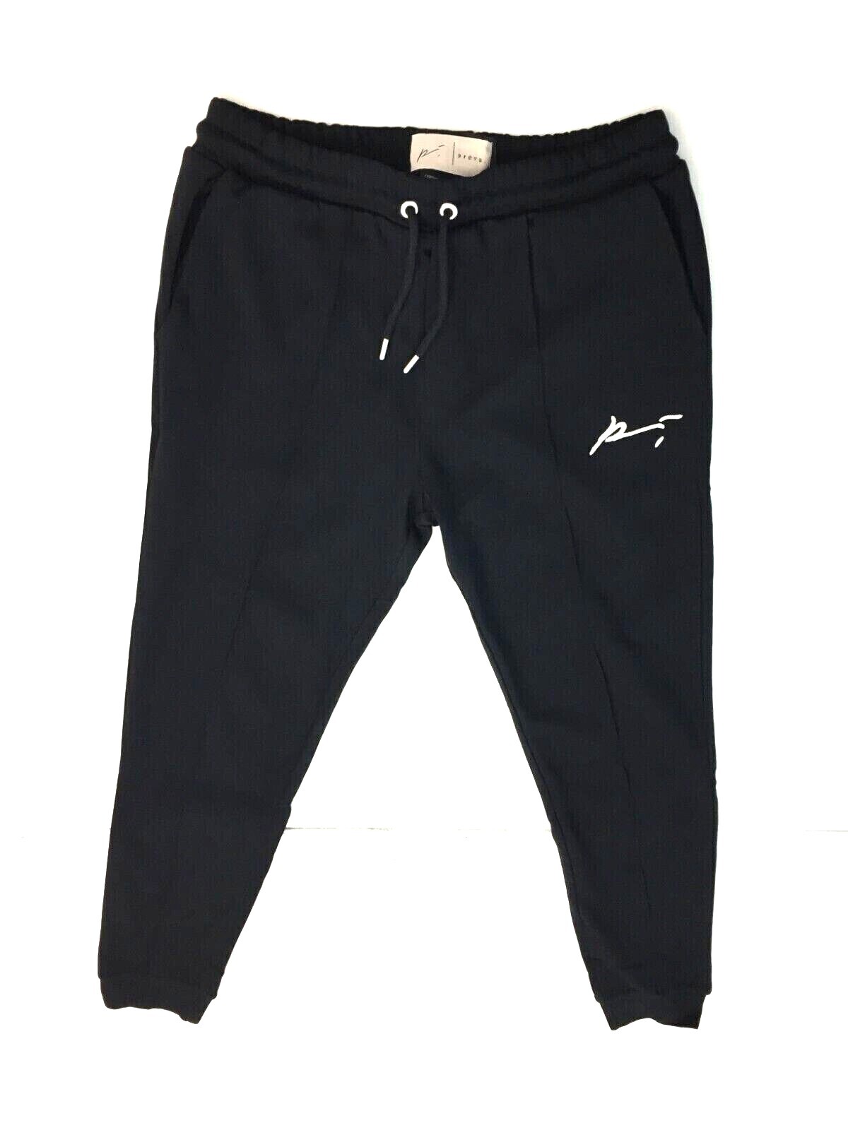 Prevu Men's Jogger Black Elasticated Drawstring Waist Pockets New* F1