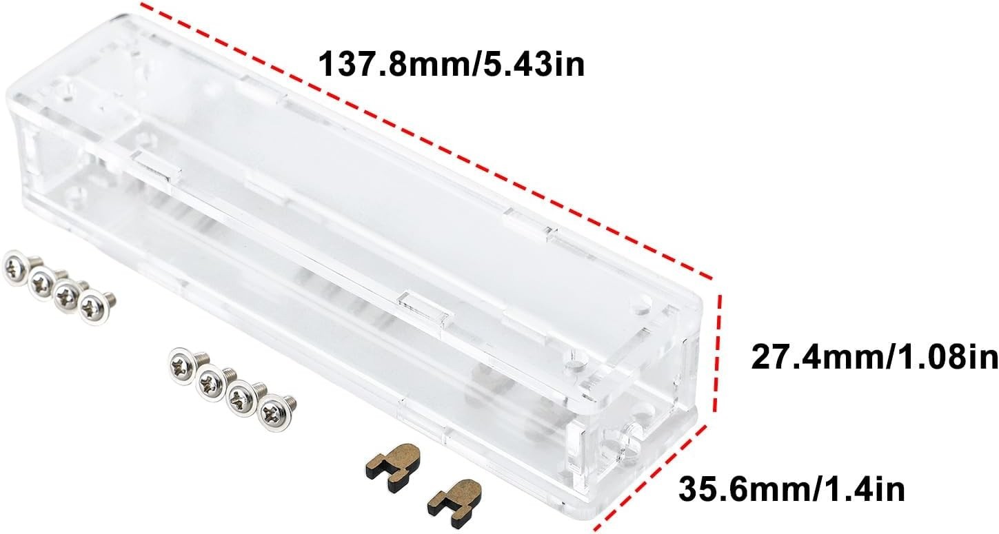 1 Set Transparent Acrylic Protective Case for PLJ-8LED-H Frequency Counter Mo...