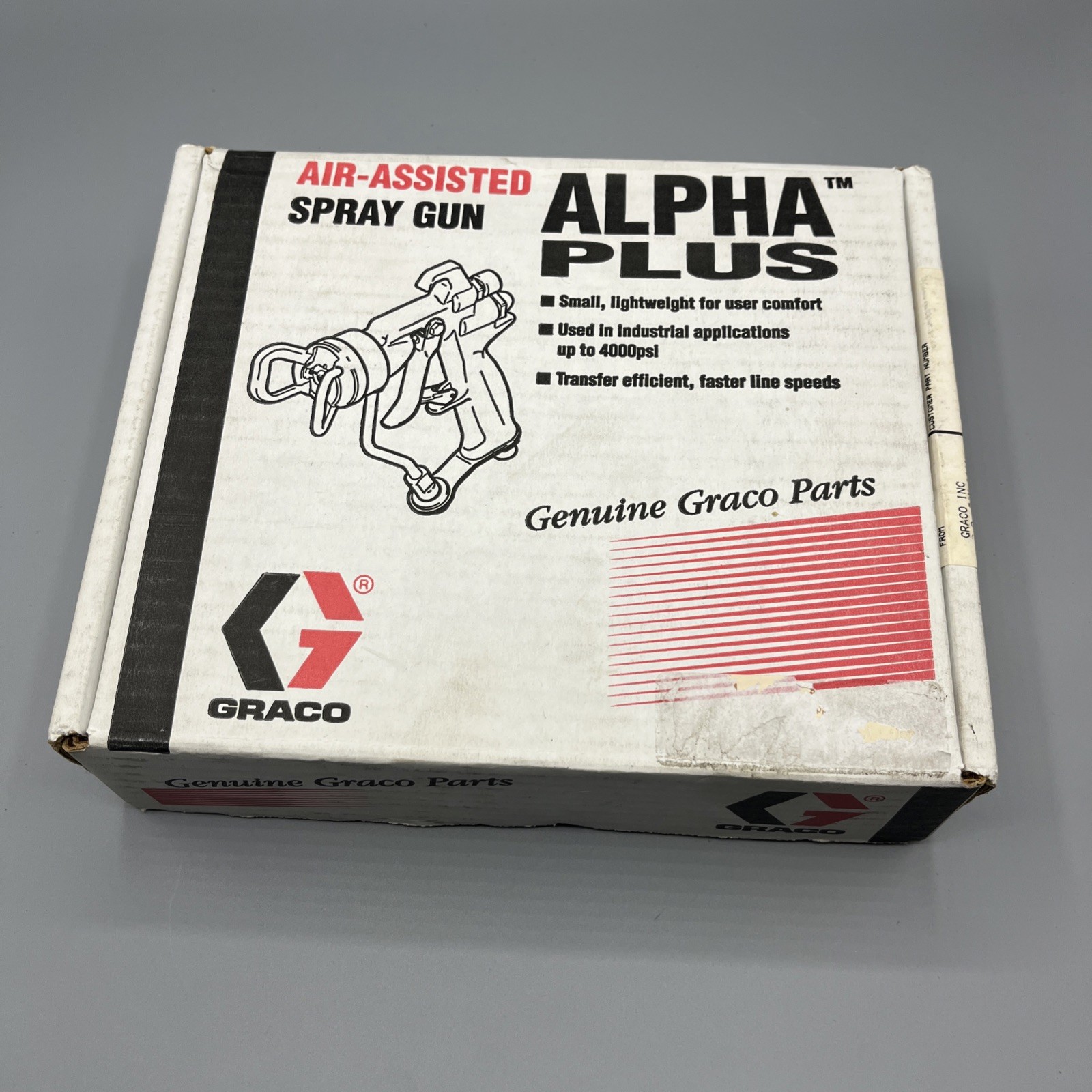 Graco Alpha Plus Air Assisted 4000psi RAC Industrial New Old Stock AA Genuine