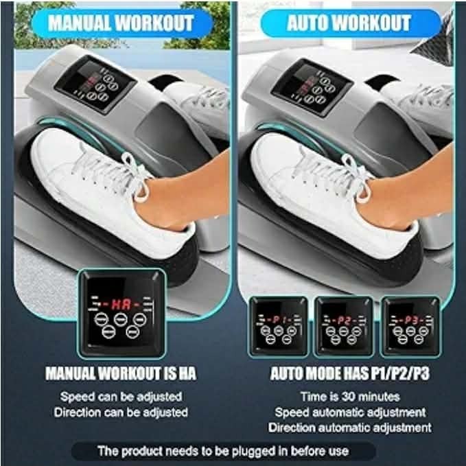 ANCHEER Under Desk Elliptical Machine w/ Remote Control LCD Display Quiet Seated