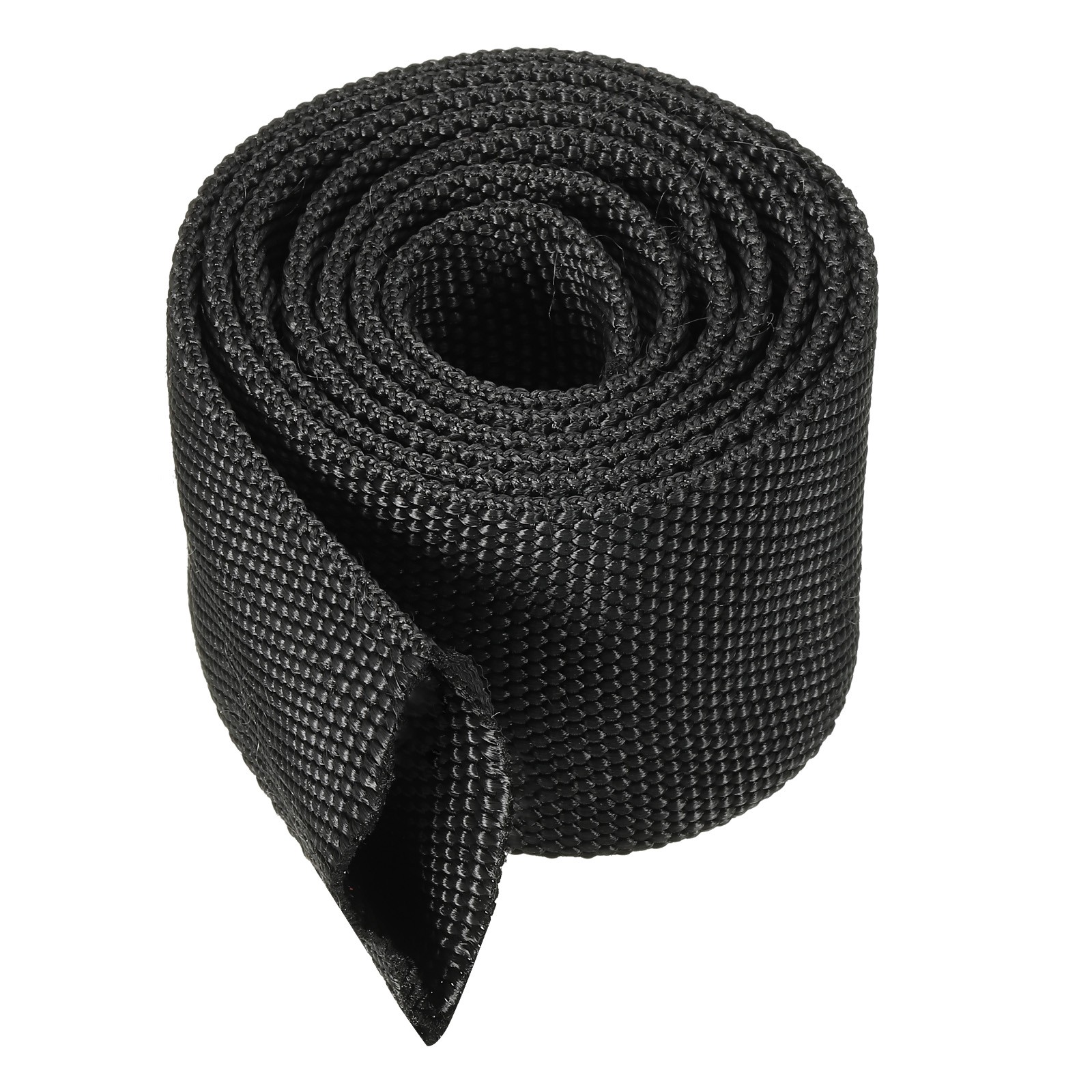 2" ID 3.3FT Nylon Protection Tube Sleeve, Cable Cover Protection, Black
