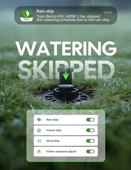 HiOazo 4 Zone Smart Sprinkler Controller
